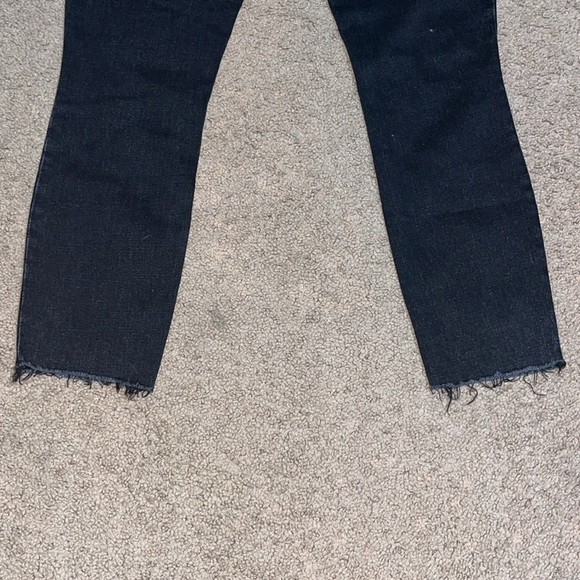 Abercrombie & Fitch Curve Love Skinny High Rise Jeans Black Destroy Denim 27 4L - Picture 7 of 9